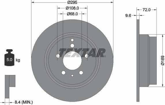 Textar 92066803 - Piduriketas www.parts5.com