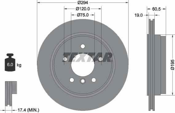 Textar 92141703 - Тормозной диск www.parts5.com