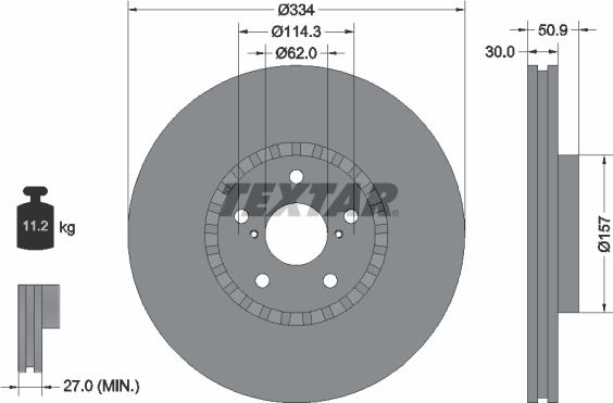 Textar 92147903 - Brake Disc www.parts5.com