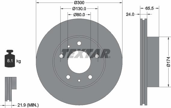 Textar 92116703 - Jarrulevy www.parts5.com