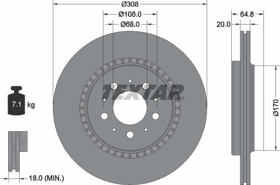 Textar 92126803 - Brake Disc www.parts5.com