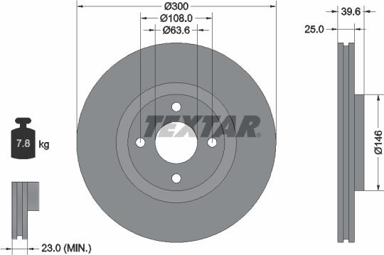 Textar 92315503 - Brake Disc www.parts5.com