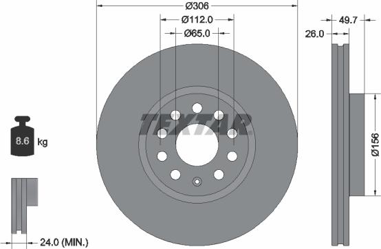 Textar 92334805 - Brake Disc www.parts5.com