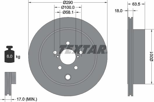 Textar 92270903 - Jarrulevy www.parts5.com