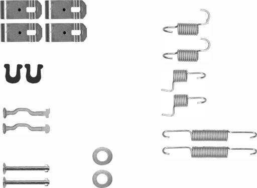 Textar 97048800 - Sada příslušenství, parkovací brzdové čelisti www.parts5.com