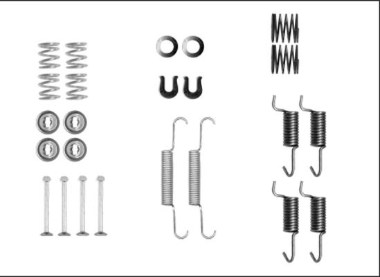 Textar 97042500 - Set accesorii, saboti frana parcare www.parts5.com