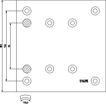 Textar 1949504 - Комплект тормозных башмаков, барабанные тормоза www.parts5.com