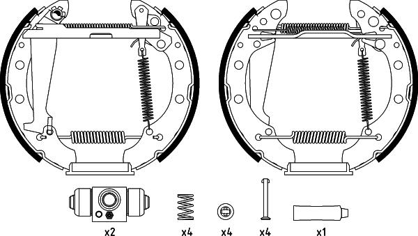 Textar 84044710 - Brake Shoe Set www.parts5.com