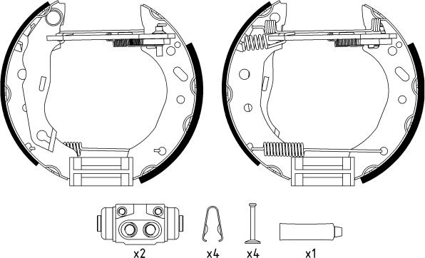 Textar 84048800 - Set saboti frana www.parts5.com