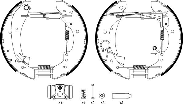 Textar 84047901 - Komplet kočionih papuča www.parts5.com