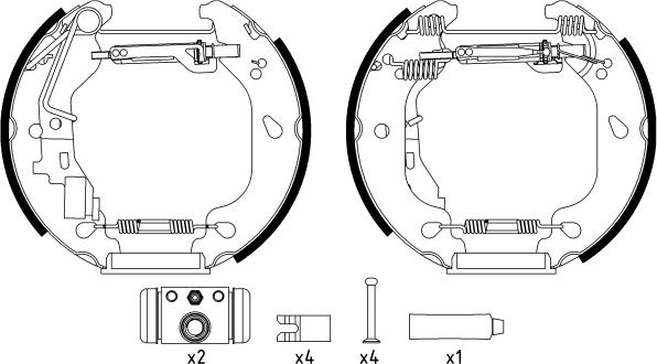 Textar 84054400 - Brake Shoe Set www.parts5.com