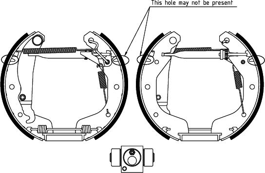 Textar 84058100 - Set saboti frana parts5.com