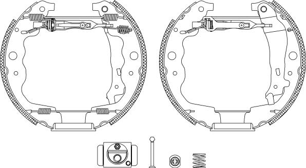 Textar 84069300 - Комплект тормозных колодок, барабанные www.parts5.com