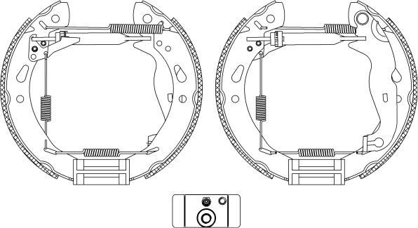 Textar 84069200 - Комплект спирачна челюст www.parts5.com