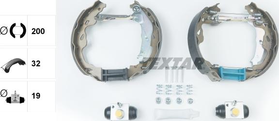 Textar 84064502 - Brake Shoe Set www.parts5.com