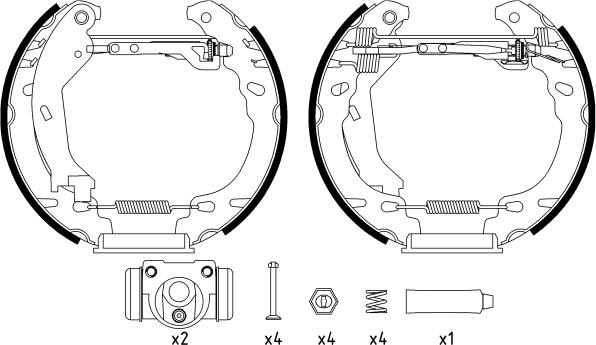 Textar 84064600 - Комплект спирачна челюст www.parts5.com