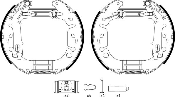 Textar 84065402 - Set saboti frana www.parts5.com