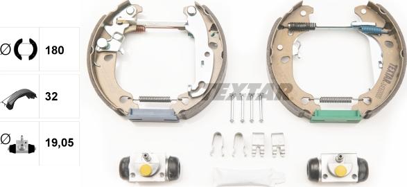 Textar 84060000 - Set saboti frana www.parts5.com