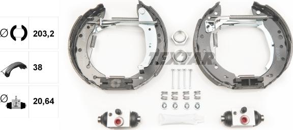 Textar 84061801 - Jarrukenkäsarja www.parts5.com