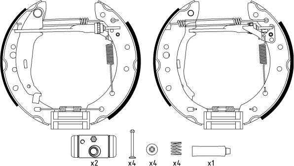 Textar 84061801 - Set saboti frana www.parts5.com