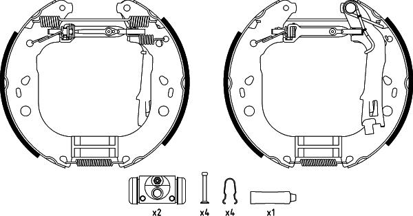 Textar 84067600 - Brake Shoe Set www.parts5.com