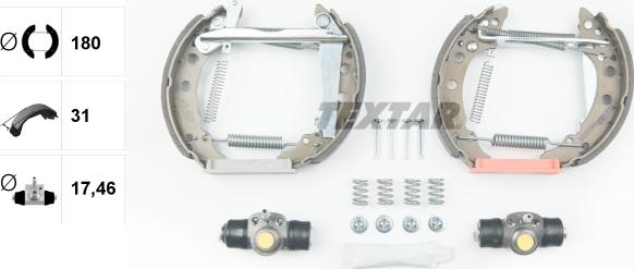 Textar 84018200 - Bremsbackensatz www.parts5.com