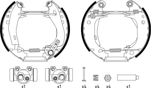 Textar 84038204 - Brake Shoe Set parts5.com