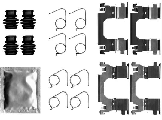 Textar 82543200 - Set accesorii, placute frana www.parts5.com