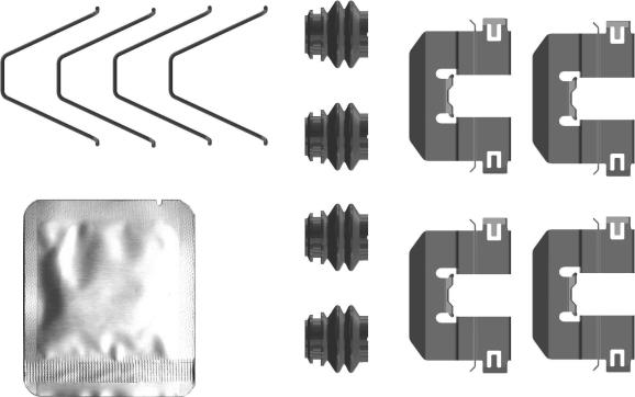 Textar 82553200 - Accessory Kit for disc brake Pads www.parts5.com