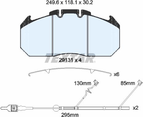 Textar 2913115 - Brake Pad Set, disc brake www.parts5.com