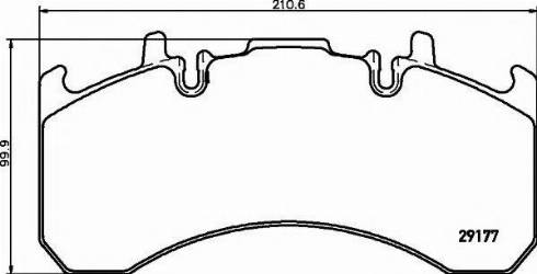 FOMAR Friction 923381 - Set placute frana,frana disc www.parts5.com