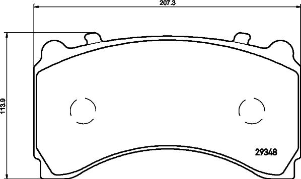 Mercedes-Benz A0084207520 - Brake Pad Set, disc brake parts5.com