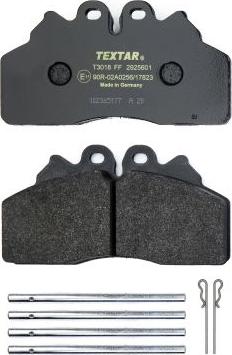 Textar 2925601 - Brake Pad Set, disc brake www.parts5.com