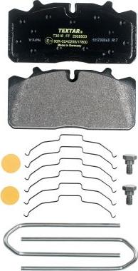 Textar 2928503 - Brake Pad Set, disc brake www.parts5.com