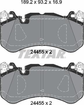 Textar 2445505 - Set placute frana,frana disc www.parts5.com