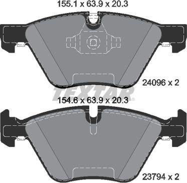 Textar 2409601 - Set placute frana,frana disc www.parts5.com