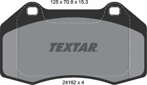 Textar 2416201 - Brake Pad Set, disc brake www.parts5.com