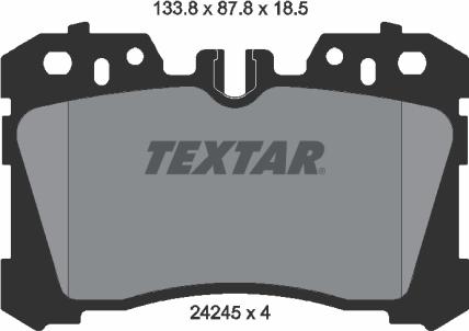 Textar 2424501 - Set placute frana,frana disc www.parts5.com