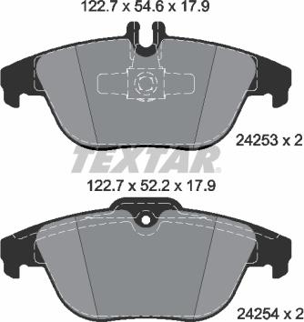 Textar 2425381 - Set placute frana,frana disc www.parts5.com