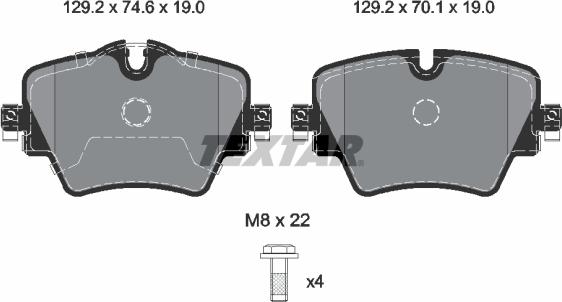 Textar 2561705 - Brake Pad Set, disc brake www.parts5.com