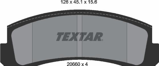 Textar 2066001 - Jarrupala, levyjarru www.parts5.com