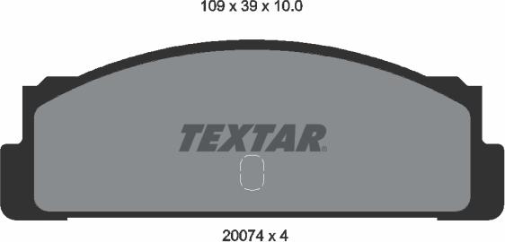 Textar 2007404 - Set placute frana,frana disc www.parts5.com