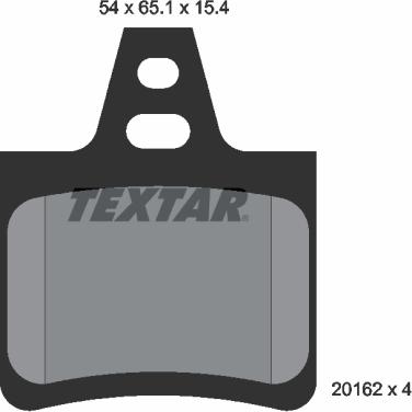 Textar 2016203 - Brake Pad Set, disc brake www.parts5.com