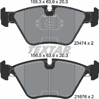 Textar 2347402 - Set placute frana,frana disc www.parts5.com