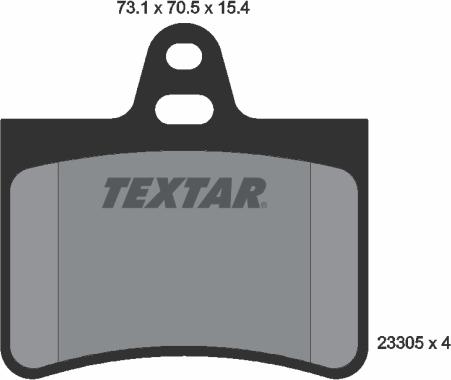 Textar 2330501 - Set placute frana,frana disc www.parts5.com