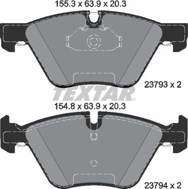 Textar 2379301 - Set placute frana,frana disc www.parts5.com