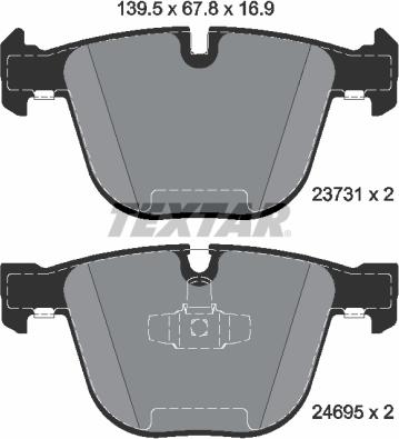 Textar 2373101 - Set placute frana,frana disc www.parts5.com