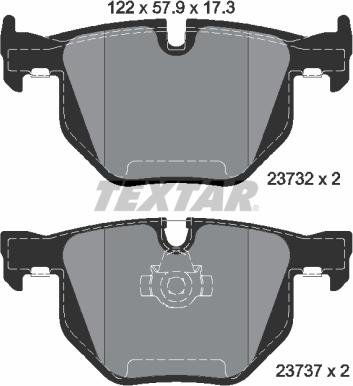 Textar 2373201 - Set placute frana,frana disc www.parts5.com