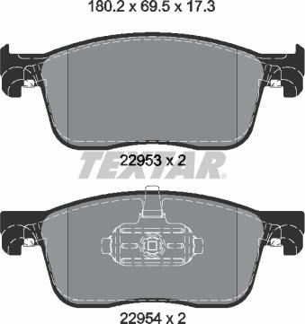 Textar 2259301 - Set placute frana,frana disc www.parts5.com