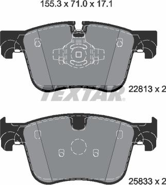 Textar 2281301 - Brake Pad Set, disc brake www.parts5.com